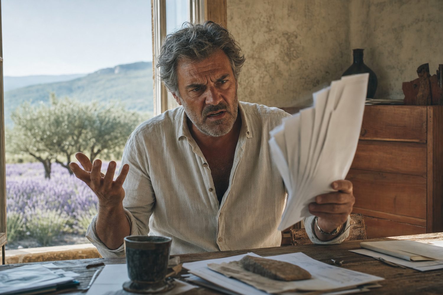 A Provence producer signing a costly retainer with an export middleman
